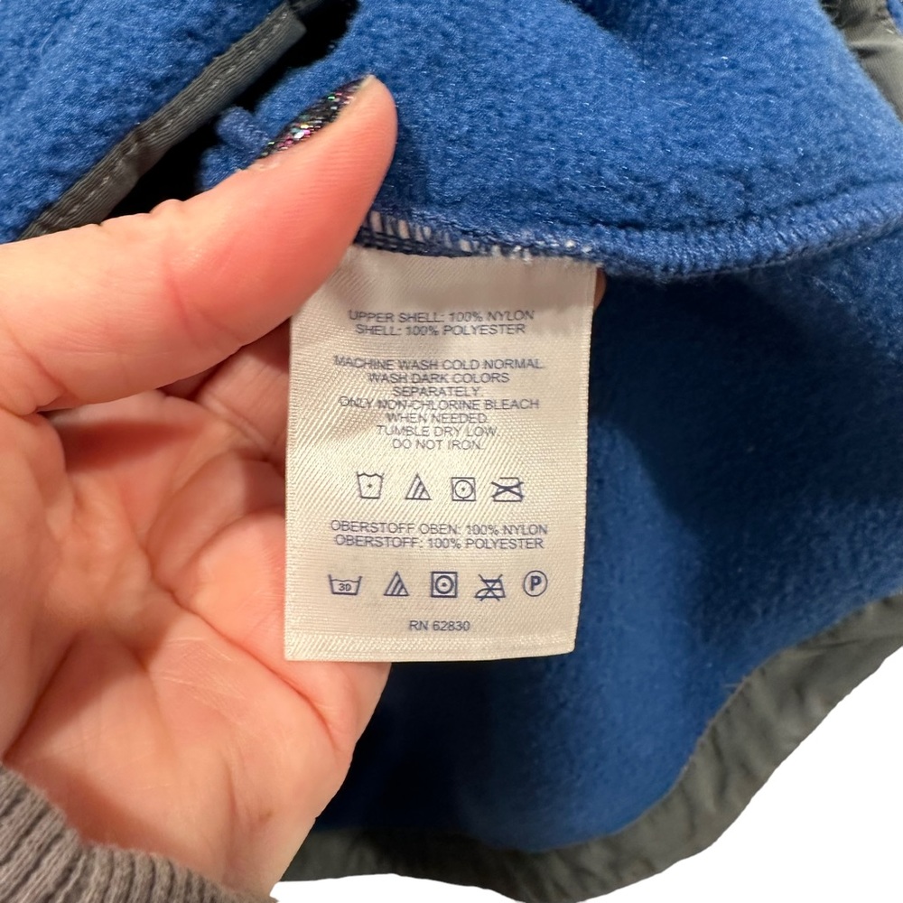 LANDS END Blue Fleece Full Zip Jacket | Size XL 46-48 - Picture 6 of 7